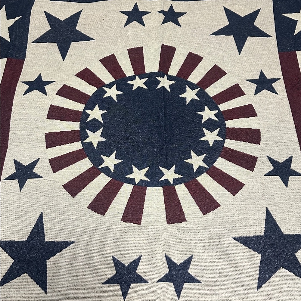 COLLECTIONS ETC. Patriotic Blanket Country American Flag Throw Blanket - Picture 4 of 9